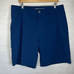 Silver Bait Mens Blue Cargo Golf Shorts size 38 Polyester Spandex